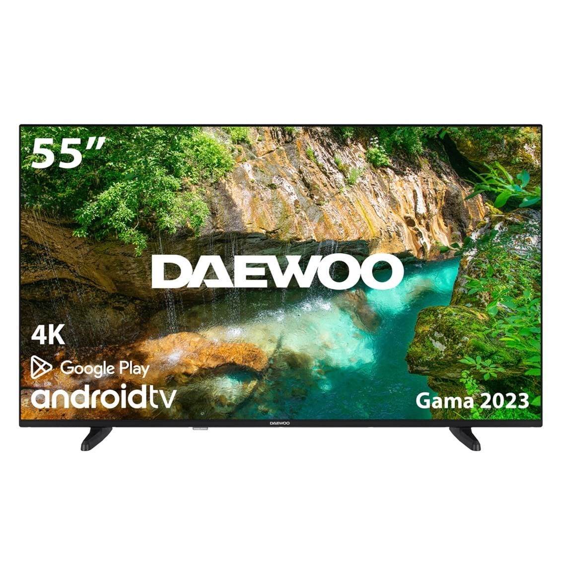 TV DAEWOO 55" LED 4K UHD 55DM62UA ANDROID SMART TV WIFI HDR HLG HDMI USB BLUETOOTH TDT2 SATELITE CABLE DOLBY VISION